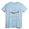 P-51 Mustang WWII Fighter Airplane Profile Long Sleeve T-Shirt - Vintage Aircraft Apparel for Aviation Enthusiasts
