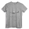 P-51 Mustang WWII Fighter Airplane Profile Long Sleeve T-Shirt - Vintage Aircraft Apparel for Aviation Enthusiasts