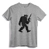 Bigfoot Airsoft T-Shirt, Sasquatch Airsofting Tee Apparel - Funny Cryptid Airsoft Player Shirt for Men and Women