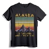 Alaska Gifts For Men Women Denali Juneau Alyaska T-Shirt - Alaskan Cities Souvenir Tee for Travel Enthusiasts