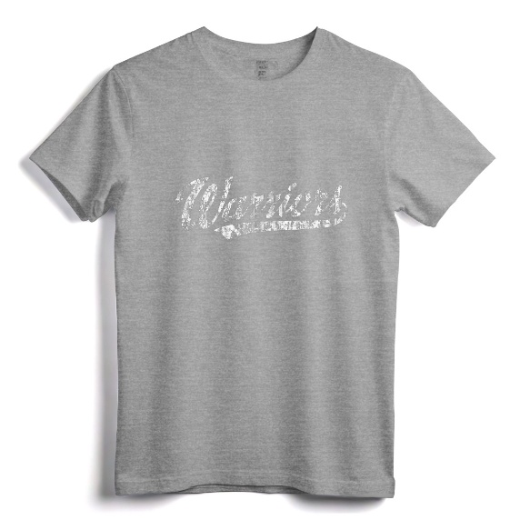 Warriors Mascot T-Shirt Vintage Sports Name Tee Design - Retro Script Old School Team Pride Shirt for Men, Women, Kids & Plus Size
