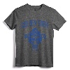 Distressed Warrior Retro Look Party Tailgate Fan Gift T-Shirt - Golden State Basketball Apparel for Season Playoffs and Game Events