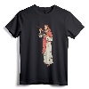 Jesus with AK47 Assault Rifle T-Shirt - Controversial Christian Tee for Dark Humor Enthusiasts