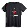 Soviet Kalashnikov AK-47 Vintage USSR Russian Gun Red Star T-Shirt - Retro Soviet Union CCCP Hammer & Sickle Tee for History Enthusiasts