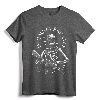 In Omnia Paratus Skeleton AK-47 T-Shirt - Memento Mori Graphic Tee with Traditional Tattoo Ink Style Skull and Rifle Design