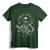 In Omnia Paratus Skeleton AK-47 T-Shirt - Memento Mori Graphic Tee with Traditional Tattoo Ink Style Skull and Rifle Design