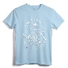 In Omnia Paratus Skeleton AK-47 T-Shirt - Memento Mori Graphic Tee with Traditional Tattoo Ink Style Skull and Rifle Design
