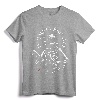 In Omnia Paratus Skeleton AK-47 T-Shirt - Memento Mori Graphic Tee with Traditional Tattoo Ink Style Skull and Rifle Design