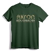 Akron Ohio Retro Vintage Weathered Throwback T-Shirt - Stylish Akron Pride Tee for Locals and Visitors