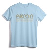 Akron Ohio Retro Vintage Weathered Throwback T-Shirt - Stylish Akron Pride Tee for Locals and Visitors