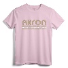 Akron Ohio Retro Vintage Weathered Throwback T-Shirt - Stylish Akron Pride Tee for Locals and Visitors