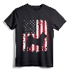 Akita 4th of July Patriotic American USA Flag Gift T-Shirt - Dog Lover Costume for Akita Mom or Dad