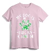My Dog is My Lucky Charm St. Patricks Day T-Shirt - Dog Lover Shamrock Shirt for Girls, Women, Kids - Green Holiday Apparel