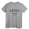 Akron Ohio Vintage Athletic Sports Design T-Shirt - Retro Akron OH Pride Tee for Sports Fans and Locals