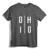 O H I O - Ohio The Buckeye State T Shirt Gift - Lightweight Cleveland Cincinnati Columbus Akron Toledo Youngstown Tee