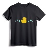 Cute Yellow Rubber Ducky T-shirt - Kawaii Duck Graphic Tee for Kids and Adults - Adorable Duckie Shirt