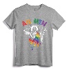 Ah Men Funny LGBT Gay Pride Jesus Rainbow Flag Christian T-Shirt - Supportive LGBTQ Christian Apparel for Men and Women