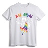 Ah Men Funny LGBT Gay Pride Jesus Rainbow Flag Christian T-Shirt - Supportive LGBTQ Christian Apparel for Men and Women