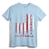 Patriotic USA Flag Alabama Football Season Party T-Shirt - Exclusive Gameday Design for Football Lover Gift