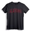 State Of Alabama Varsity Style Text Bama Pride State Flag T-Shirt - Retro Vintage Apparel for Alabama Fans and Residents