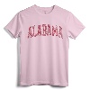 State Of Alabama Varsity Style Text Bama Pride State Flag T-Shirt - Retro Vintage Apparel for Alabama Fans and Residents