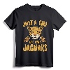 Just a Girl Who Loves Jaguars Funny Jaguar Women Girl T-Shirt - Cute Jaguar Lover Apparel for Women and Girls