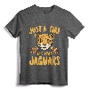Just a Girl Who Loves Jaguars Funny Jaguar Women Girl T-Shirt - Cute Jaguar Lover Apparel for Women and Girls