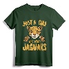 Just a Girl Who Loves Jaguars Funny Jaguar Women Girl T-Shirt - Cute Jaguar Lover Apparel for Women and Girls