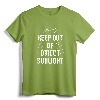 Keep Out Of Direct Sunlight Vampire T-Shirt - Dark Humor Evil Slogan Tee for Goth Grunge Emo Punk Fans