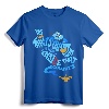 Official Disney Aladdin Genie Out of the Bottle Quote Graphic T-Shirt - Licensed Tee for Men, Women, Kids