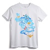Official Disney Aladdin Genie Out of the Bottle Quote Graphic T-Shirt - Licensed Tee for Men, Women, Kids