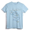 Disney Aladdin Distressed Genie Floating T-Shirt - Officially Licensed Apparel for Fans of the Genie Character