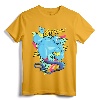 Disney Aladdin Genie Retro Abstract Portrait Logo T-Shirt - Officially Licensed Disney Apparel for Fans of Aladdin and the Genie