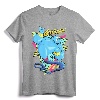 Disney Aladdin Genie Retro Abstract Portrait Logo T-Shirt - Officially Licensed Disney Apparel for Fans of Aladdin and the Genie