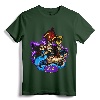 Disney Aladdin Jafar Genie Jasmine Art Graphic T-Shirt - Officially Licensed Lightweight Tee with Double-Needle Hem