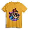 Disney Aladdin Jafar Genie Jasmine Art Graphic T-Shirt - Officially Licensed Lightweight Tee with Double-Needle Hem