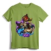Disney Aladdin Jafar Genie Jasmine Art Graphic T-Shirt - Officially Licensed Lightweight Tee with Double-Needle Hem