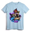 Disney Aladdin Jafar Genie Jasmine Art Graphic T-Shirt - Officially Licensed Lightweight Tee with Double-Needle Hem
