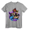 Disney Aladdin Jafar Genie Jasmine Art Graphic T-Shirt - Officially Licensed Lightweight Tee with Double-Needle Hem