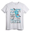 Disney Aladdin Genie POOF! 2 Wishes Gradient Text Portrait T-Shirt - Official Licensed Apparel for Fans