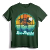 Vintage Los Angeles California Summer 90s Beach Souvenirs T-Shirt - Retro Palm Trees Surfboard Design for Men, Women, Kids - Lightweight Beach Vibes Tee