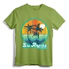 Vintage Los Angeles California Summer 90s Beach Souvenirs T-Shirt - Retro Palm Trees Surfboard Design for Men, Women, Kids - Lightweight Beach Vibes Tee