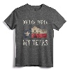 Don't California My Texas Alamo Lone Star State Flag T-Shirt - Proud Texan Apparel with Texas Flag Alamo Design