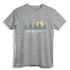 Branson MO Vintage Throwback Tee Retro 70s Design T-Shirt - Unique Sunset Pine Trees Graphic Tee for Men, Women, and Kids