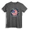 Branson Missouri MO Vacation Souvenir Graphic T-Shirt - Patriotic USA American Flag Tee for Nostalgic Missouri Vacationers