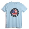 Branson Missouri MO Vacation Souvenir Graphic T-Shirt - Patriotic USA American Flag Tee for Nostalgic Missouri Vacationers