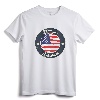 Branson Missouri MO Vacation Souvenir Graphic T-Shirt - Patriotic USA American Flag Tee for Nostalgic Missouri Vacationers