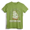 Vintage Georgia Pride Home State GA T-Shirt - Georgia Peach Souvenir Tee for Men and Women