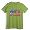 American Flag Alapaha Blue Blood Bulldog T-Shirt - Patriotic Gift for Alapaha Blue Blood Bulldog Owners on American Holidays