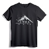 Vintage Sitka Alaska Distressed Retro T-Shirt - Sunset Mountain Design Tee for Outdoor Adventure and Alaska Vacation Souvenir